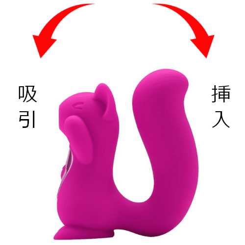 吸引部分と挿入部分が逆